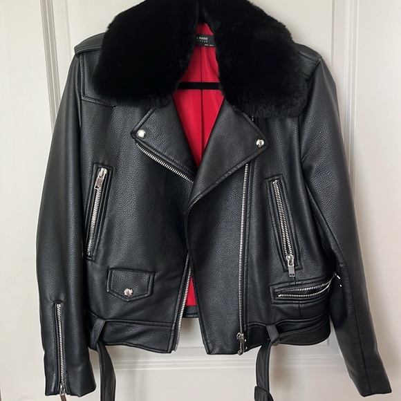 Zara moto fur jacket - Picture 9 of 16
